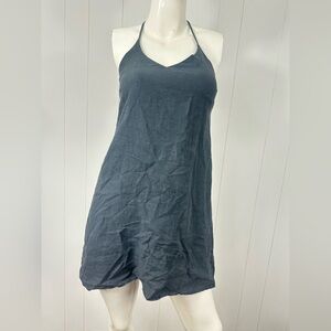 Bella Dahl Mini Sleeveless Spaghetti Straps Gray Size XS 100% Linen Dress